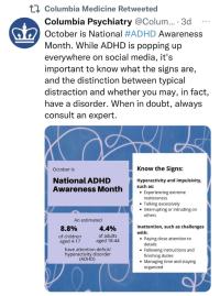 screenshot of a tweet from Columbia Medicine's Twitter account